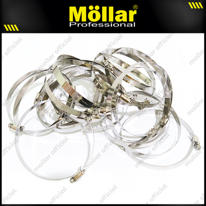 BISON Klem Selang 5" Inch Stainless Steel Hose Clips - Isi 20 Pcs