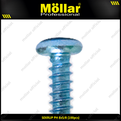 MOLLAR 93-030 Sekrup PH 8 x 5/8 - 100 pcs