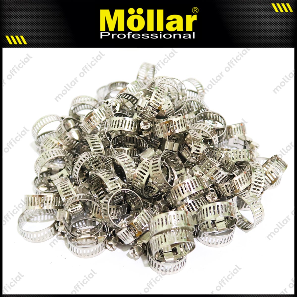 BISON Klem Selang 3/4" Inch Stainless Steel Hose Clips - Isi 100 Pcs