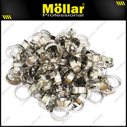 BISON Klem Selang 1-1/4" Inch Stainless Steel Hose Clips - Isi 100 Pcs