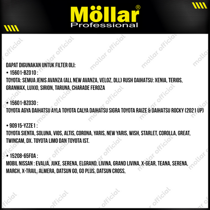 MOLLAR B11677 Kunci Oli Filter Mangkok 65 mm