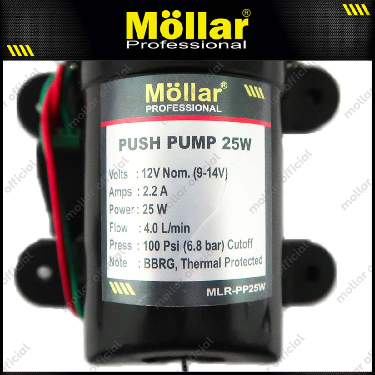 [PAKET] MOLLAR Dinamo Sprayer Push Pump Pompa Air Dc & Adaptor 12v 5a
