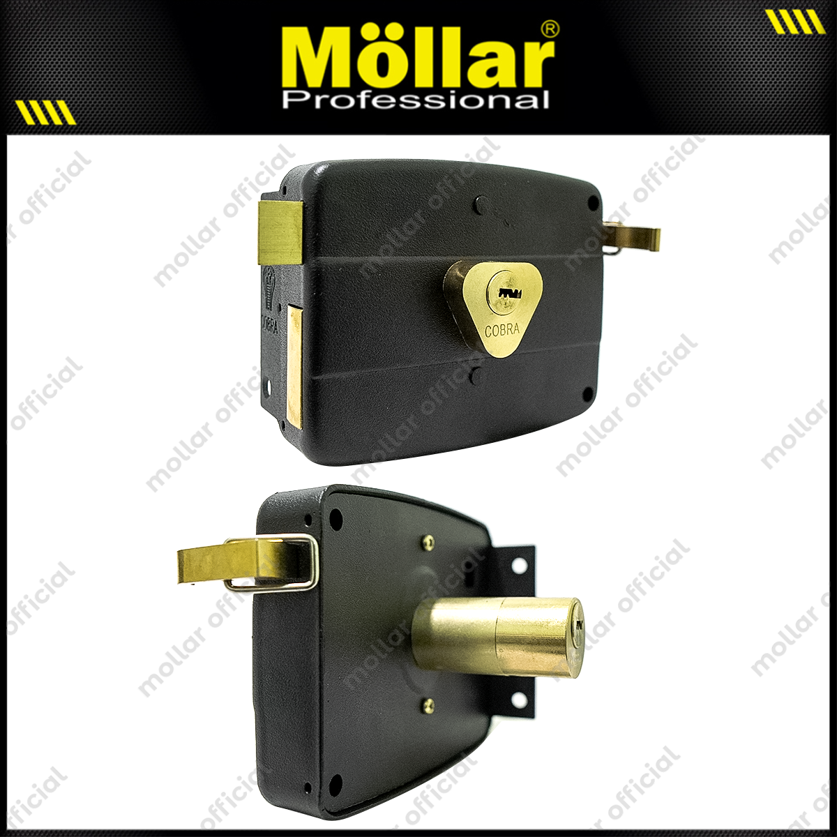 COBRA 6683-5CK Kunci Pintu Besi Cobra Hitam