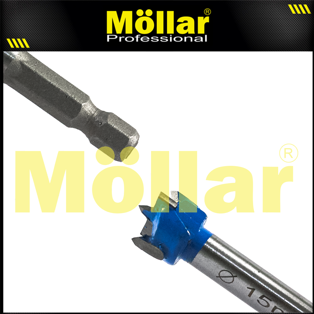 BISON D80981 Mata Bor Kayu Engsel Sendok 15 mm / Forstner Bit