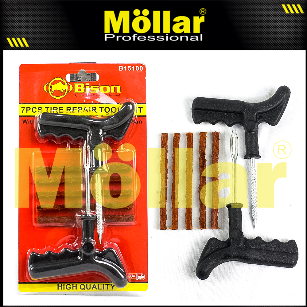 [PAKET] BISON 151 Alat Tambal Ban Tubles & Refill Cacing Karet Tubeless