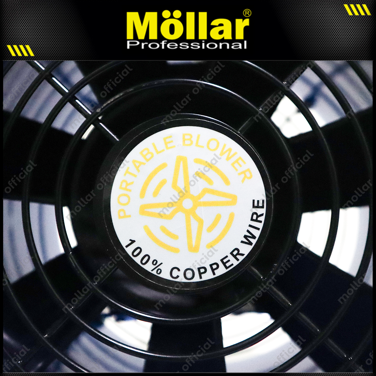 MOLLAR PBV250R Mesin Blower Ventilator Portable 10"