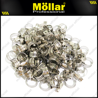 BISON Klem Selang 5/8" Inch Stainless Steel Hose Clips - Isi 100 Pcs