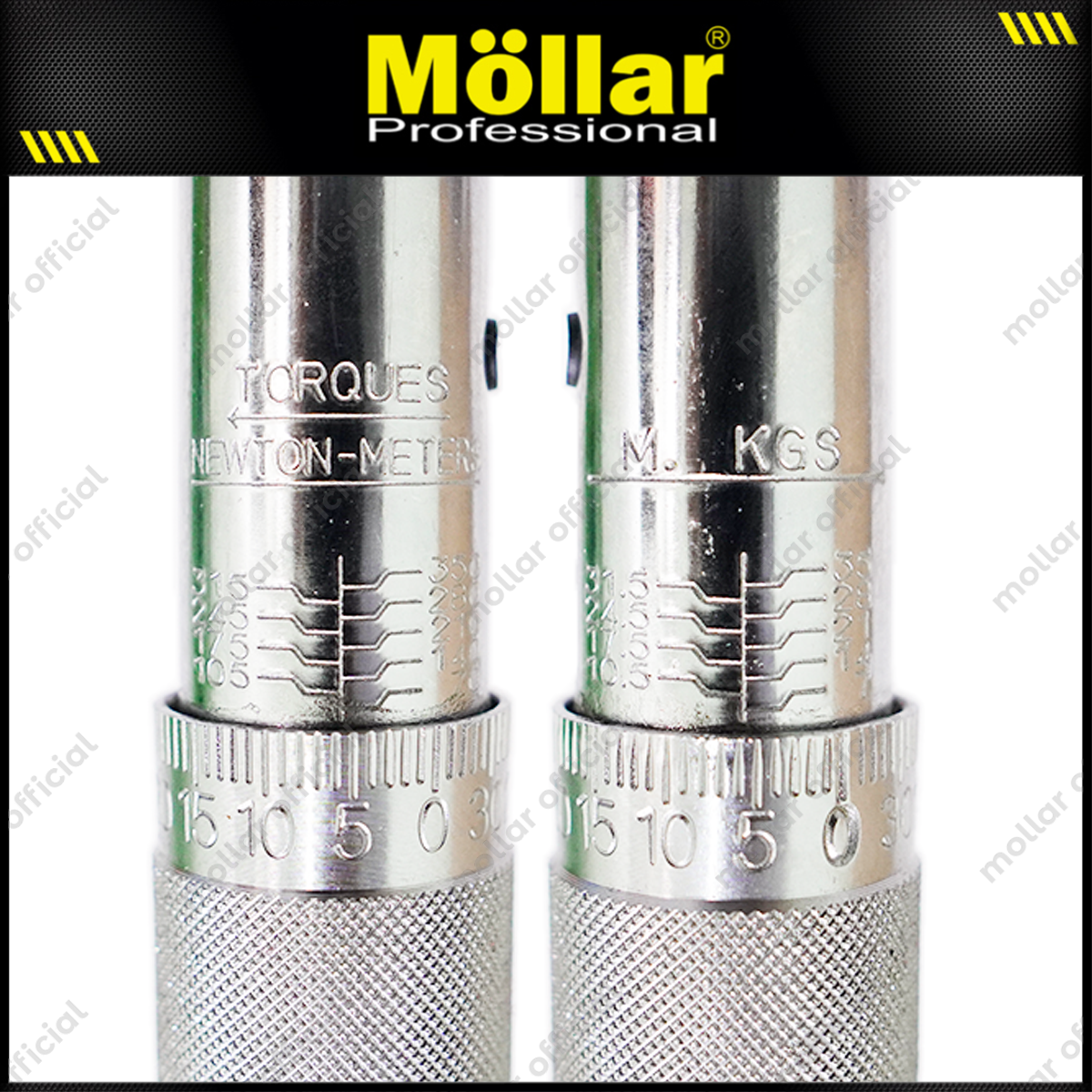 MOLLAR B11955 Kunci Momen Torsi 1/2" 350 Nm / Adjustable Torque Wrench