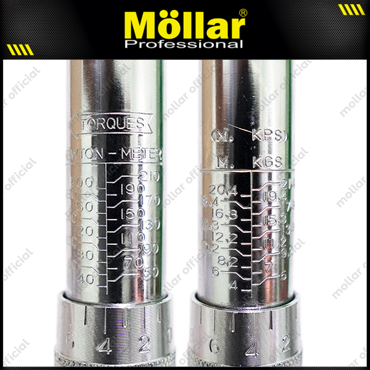 MOLLAR B11951 Kunci Momen Torsi 1/2" 210 Nm / Adjustable Torque Wrench