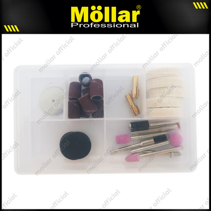 MOLLAR MLR-800178 Mesin Mini Grinder Baterai 4V Set 32 pcs