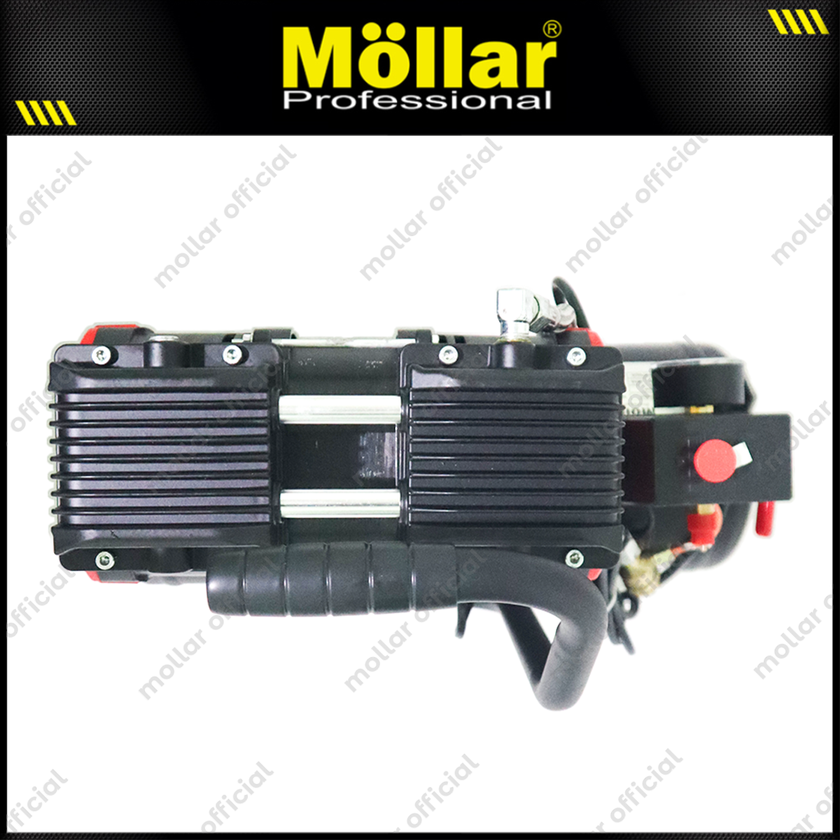 MOLLAR MLR-AC-1008BP Mesin Kompresor Angin Oilless 3/4 HP 8 Liter Black Panther