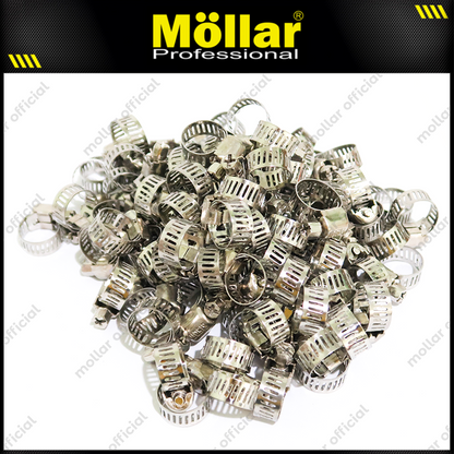 BISON Klem Selang 1/2" Inch Stainless Steel Hose Clips - Isi 100 Pcs