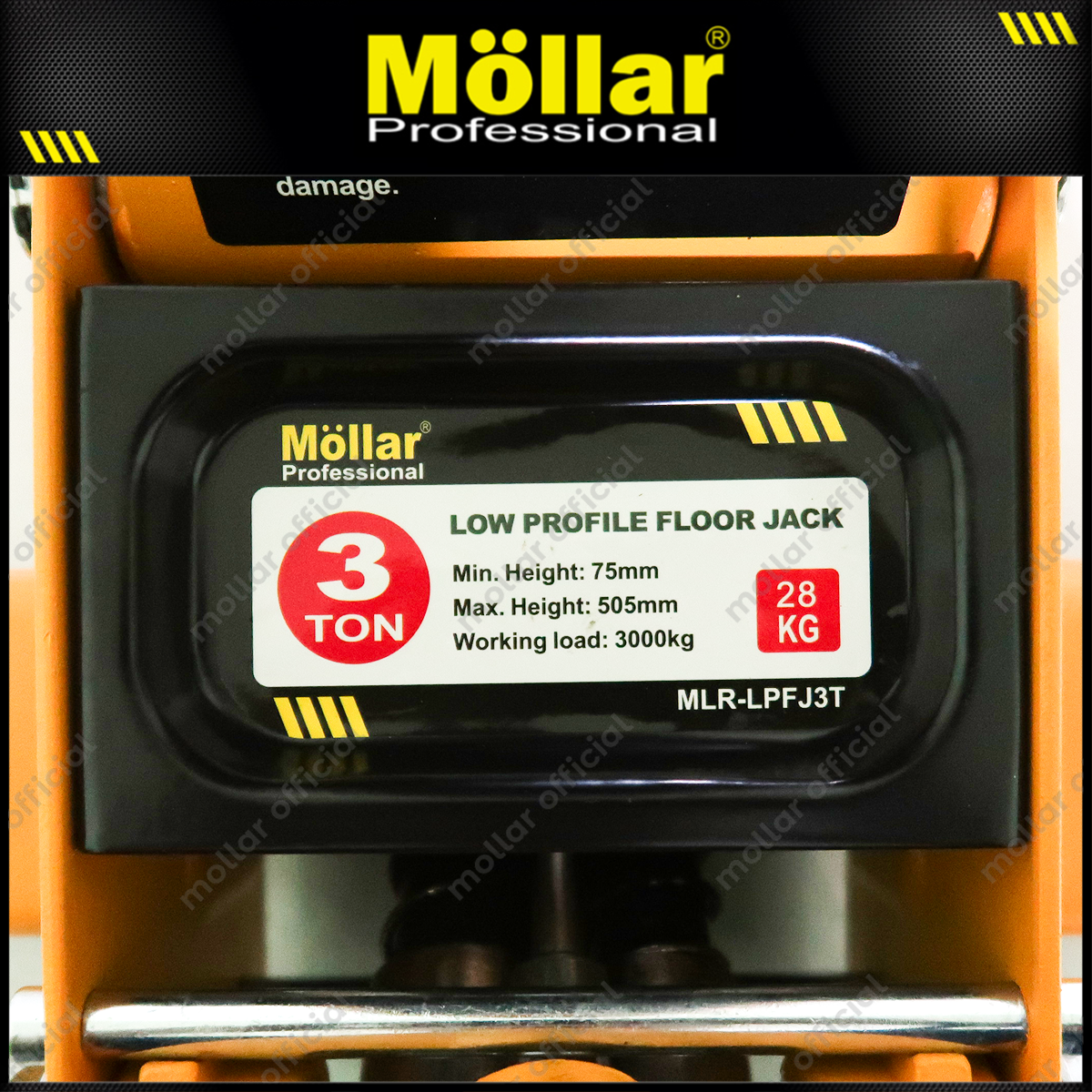 MOLLAR LPFJ3T Dongkrak Buaya 3 Ton Ceper 2 Pump