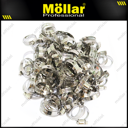 BISON Klem Selang 1" Inch Stainless Steel Hose Clips - Isi 100 Pcs
