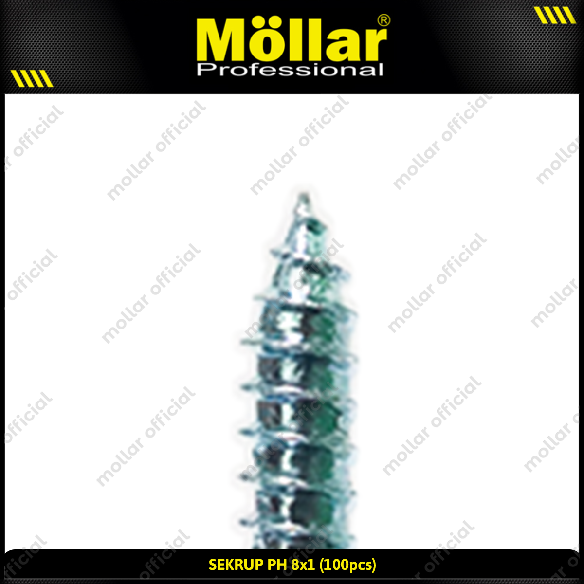MOLLAR 93-032 Sekrup PH 8 x 1 - 100 pcs