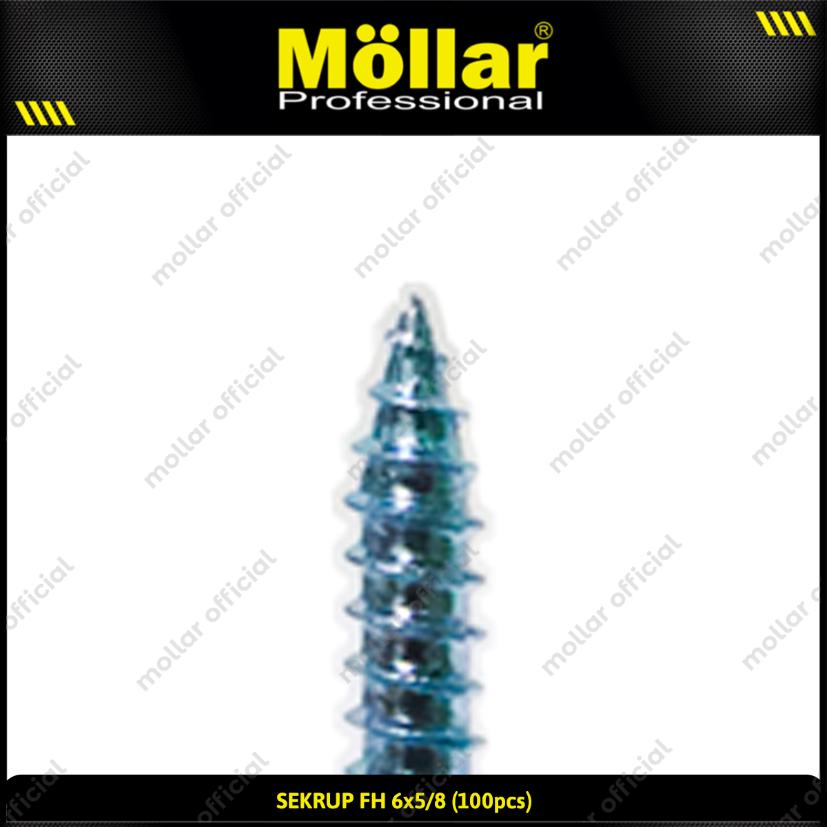 MOLLAR 93-046 Sekrup FH 6 x 5/8 - 100 pcs