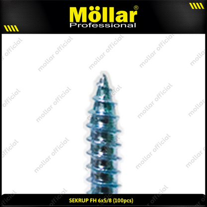 MOLLAR 93-046 Sekrup FH 6 x 5/8 - 100 pcs