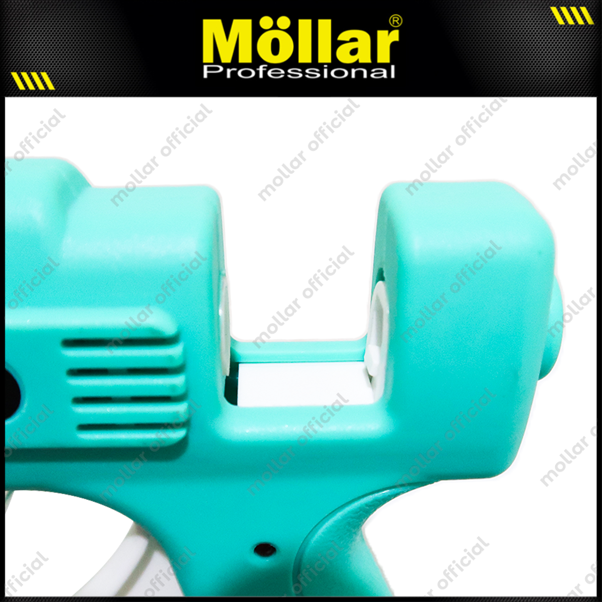 [PAKET] MOLLAR Alat Lem Tembak Biru 20 Watt & 10 Pcs Refill Glue Gun