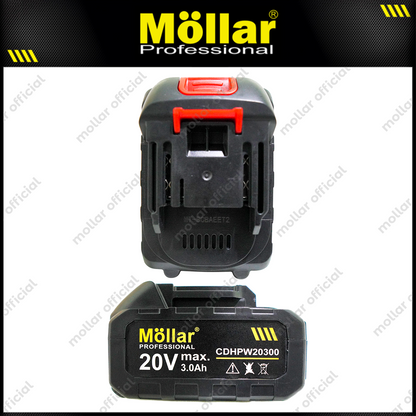 MOLLAR CD-HPW20300 Mesin Jet Cleaner Cordless Baterai 20V