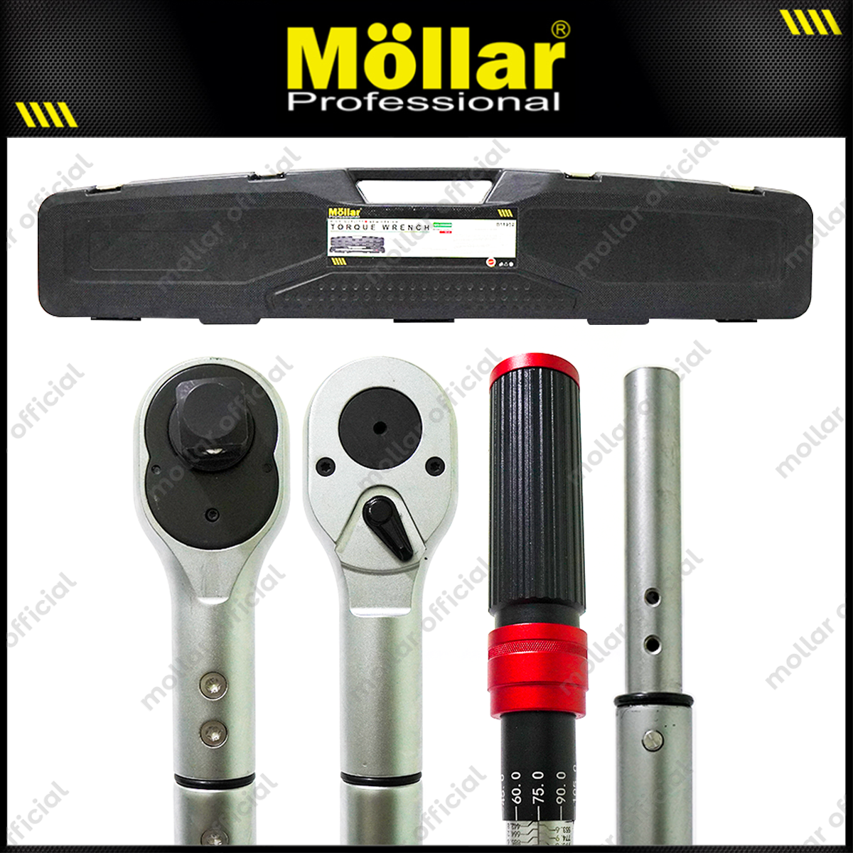 MOLLAR B11952 Kunci Momen Torsi 1" 600-3.000 Nm / Adjustable Torque Wrench