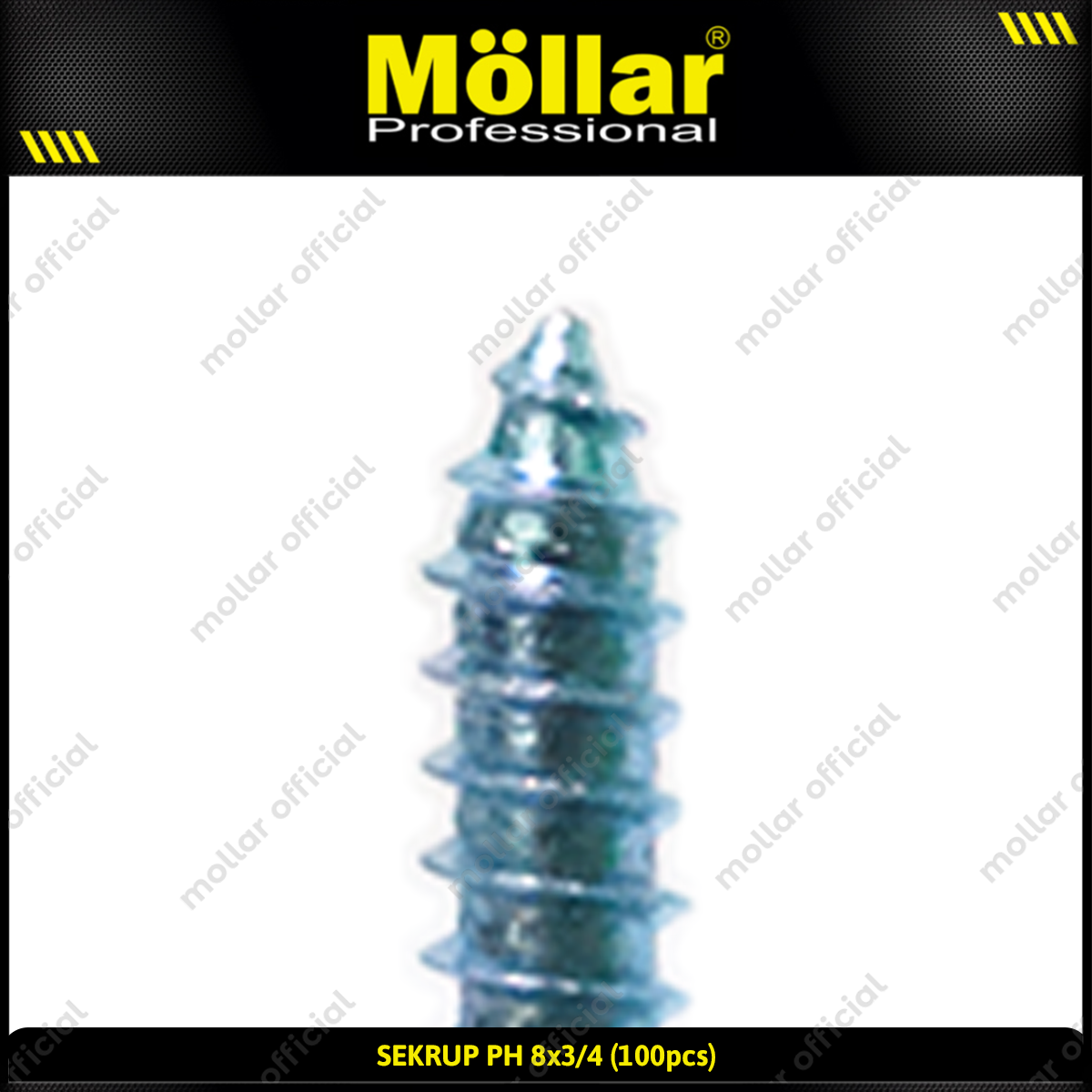 MOLLAR 93-031 Sekrup PH 8 x 3/4 - 100 pcs