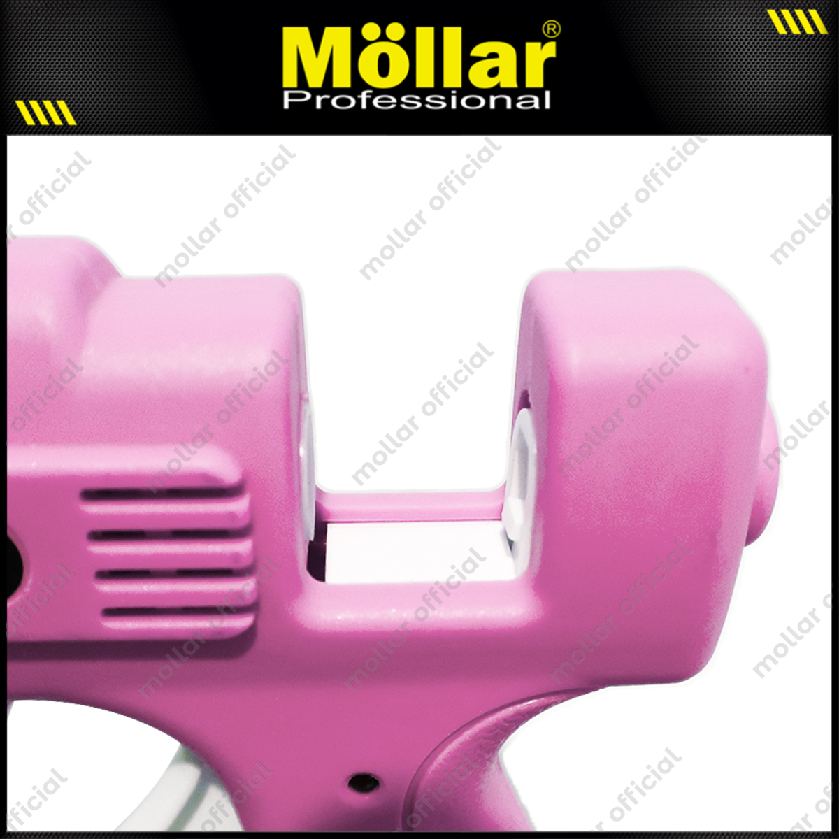 [PAKET] MOLLAR Alat Lem Tembak Pink 20 Watt & 10 Pcs Refill Glue Gun