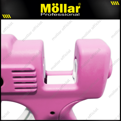 [PAKET] MOLLAR Glue Gun 20 Watt Pink & 10 Pcs Refill Lilin Lem Tembak