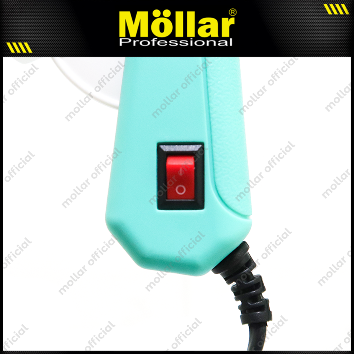 [PAKET] MOLLAR Alat Lem Tembak Biru 20 Watt & 10 Pcs Refill Glue Gun