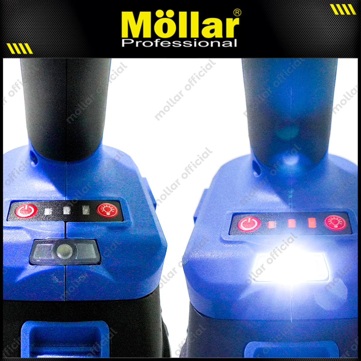MOLLAR CID20600 Mesin Bor Beton Baterai 20V / Brushless Cordless Impact Drill