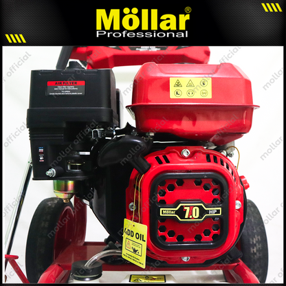 MOLLAR HPW2500E Mesin Jet Cleaner Bensin 7 HP 170 Bar / Gasoline High Pressure Washer