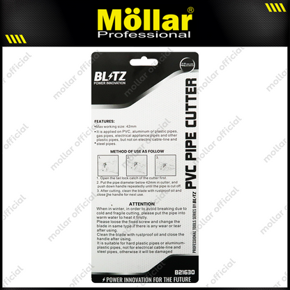 BLITZ B21630 Gunting Pipa PVC 42 mm