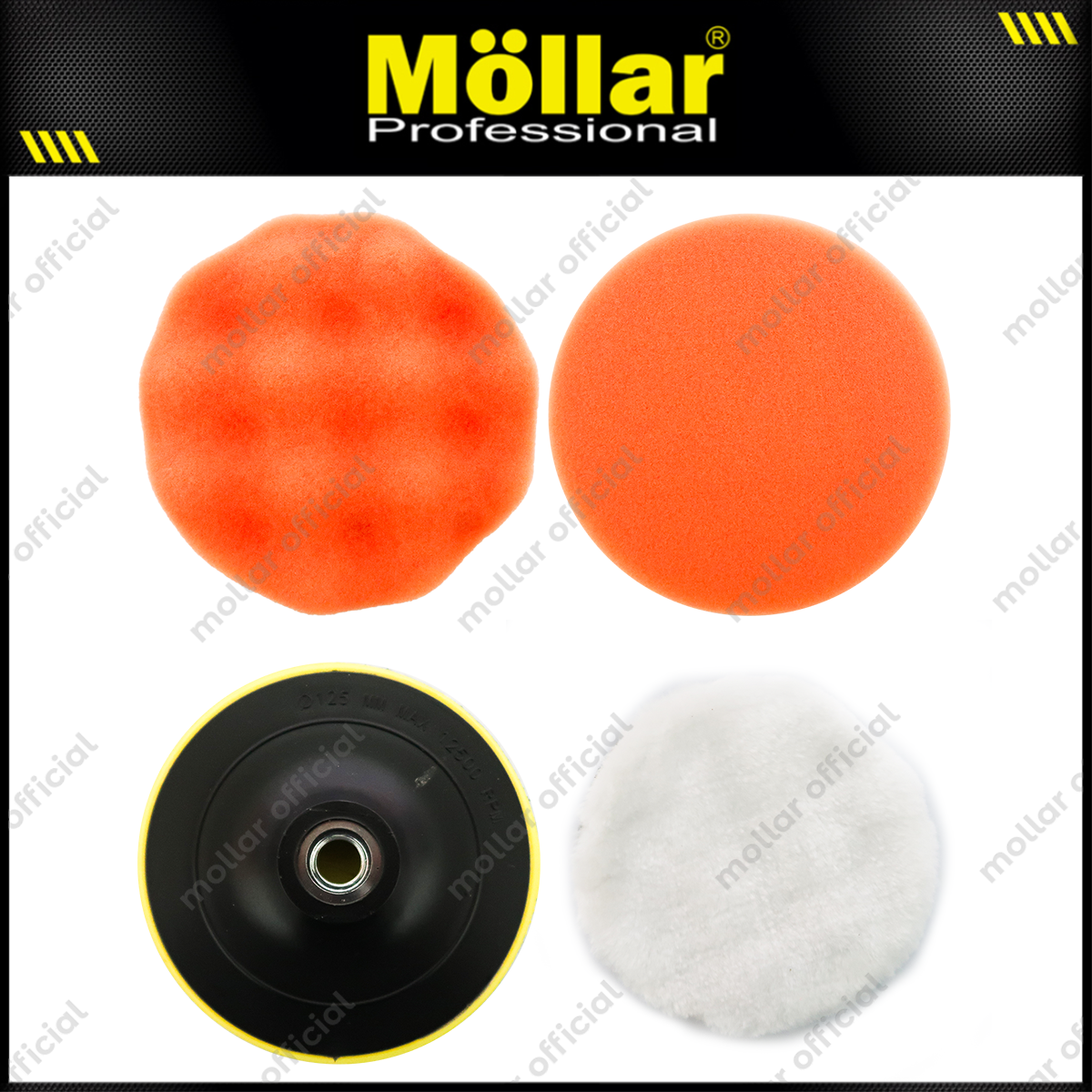 MOLLAR P450 Mesin Poles Listrik 5" Variable Speed / Polisher