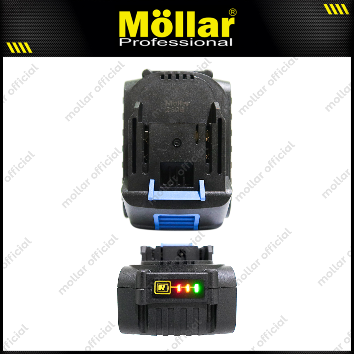 MOLLAR CIW20350 Mesin Buka Baut Mobil 1 Baterai 20V / Cordless Impact Wrench