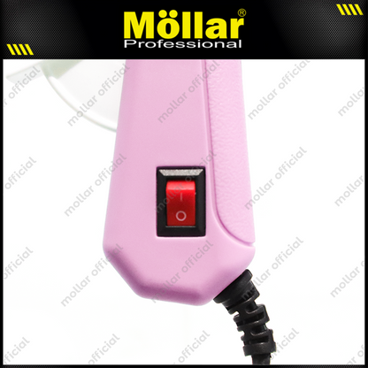 [PAKET] MOLLAR Glue Gun 20 Watt Pink & 10 Pcs Refill Lilin Lem Tembak