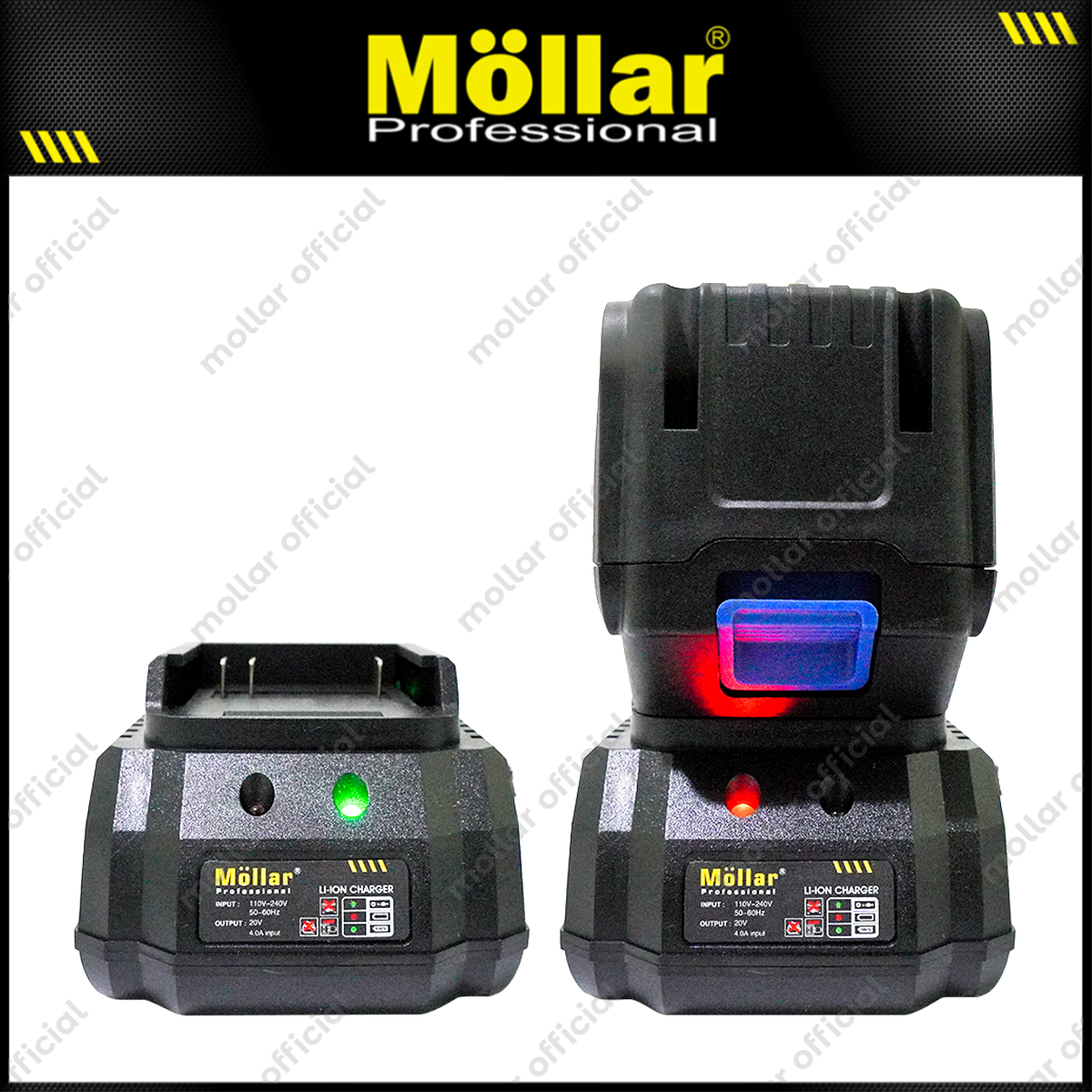 MOLLAR CIW21500 Mesin Buka Baut Truk Baterai 20V / Cordless Impact Wrench