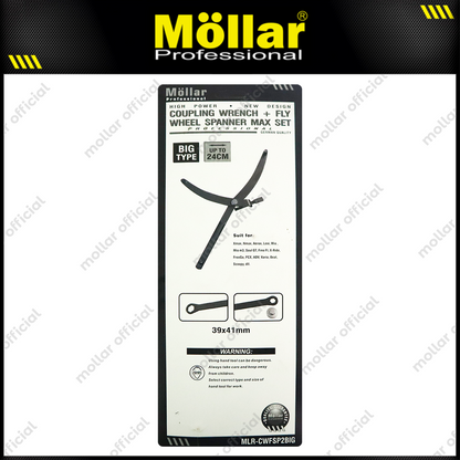 MOLLAR CWFSP2BIG Set Treker CVT Besar 24 cm & Kunci Kopling Matic 39-41 mm