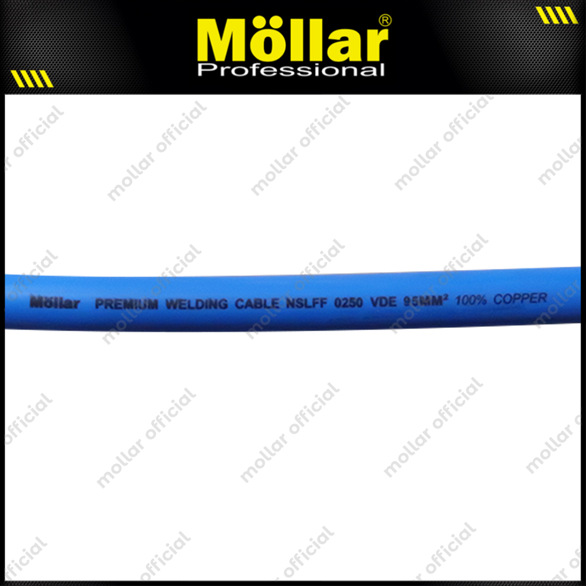 MOLLAR W04522 Kabel Las Tembaga Murni 95 mm - Per Meter