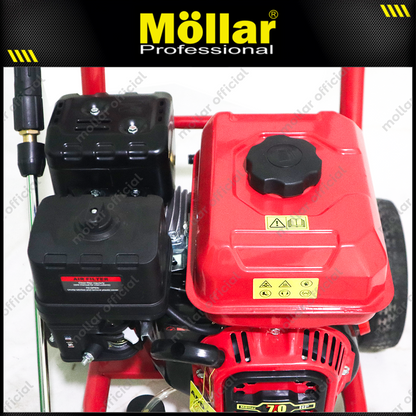 MOLLAR HPW2500E Mesin Jet Cleaner Bensin 7 HP 170 Bar / Gasoline High Pressure Washer