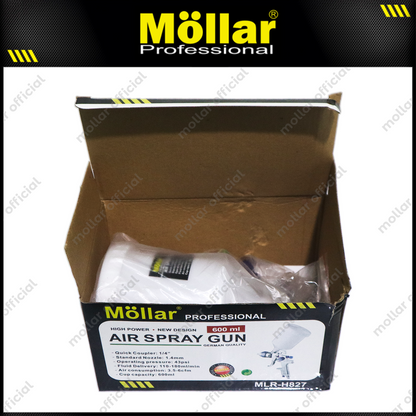 MOLLAR H827PL Spray Gun HVLP Tabung Plastik / Semprotan Cat