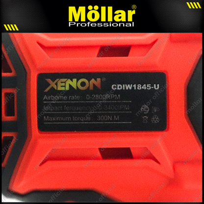 XENON CDIW1845-U POLOSAN Cordless Impact Wrench 18V Tanpa Baterai & Charger