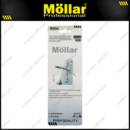 MOLLAR A26430 Tang Kupas Kabel 6 in 1 Multifungsi / Stripping Pliers