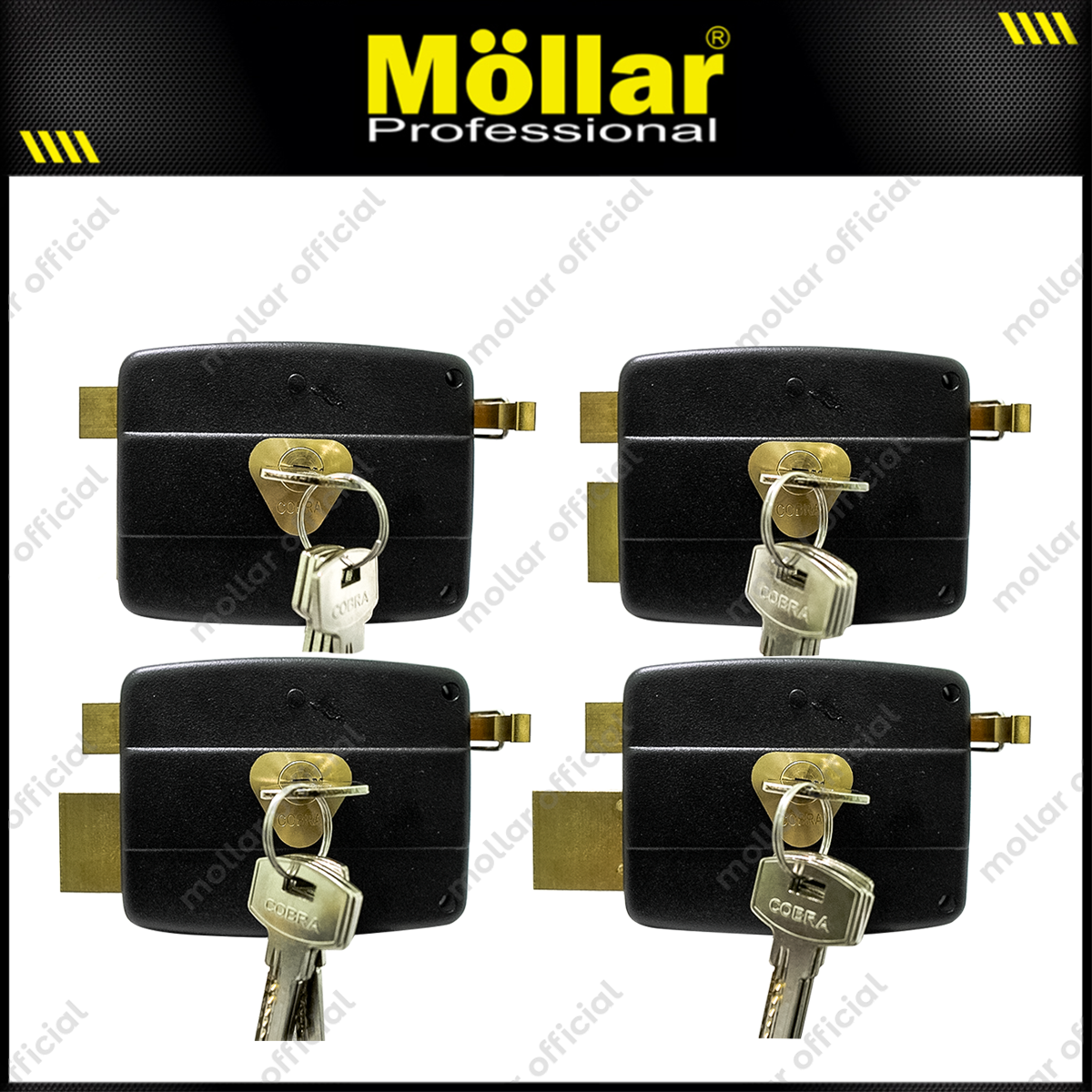 COBRA 6683-5CK Kunci Pintu Besi Cobra Hitam