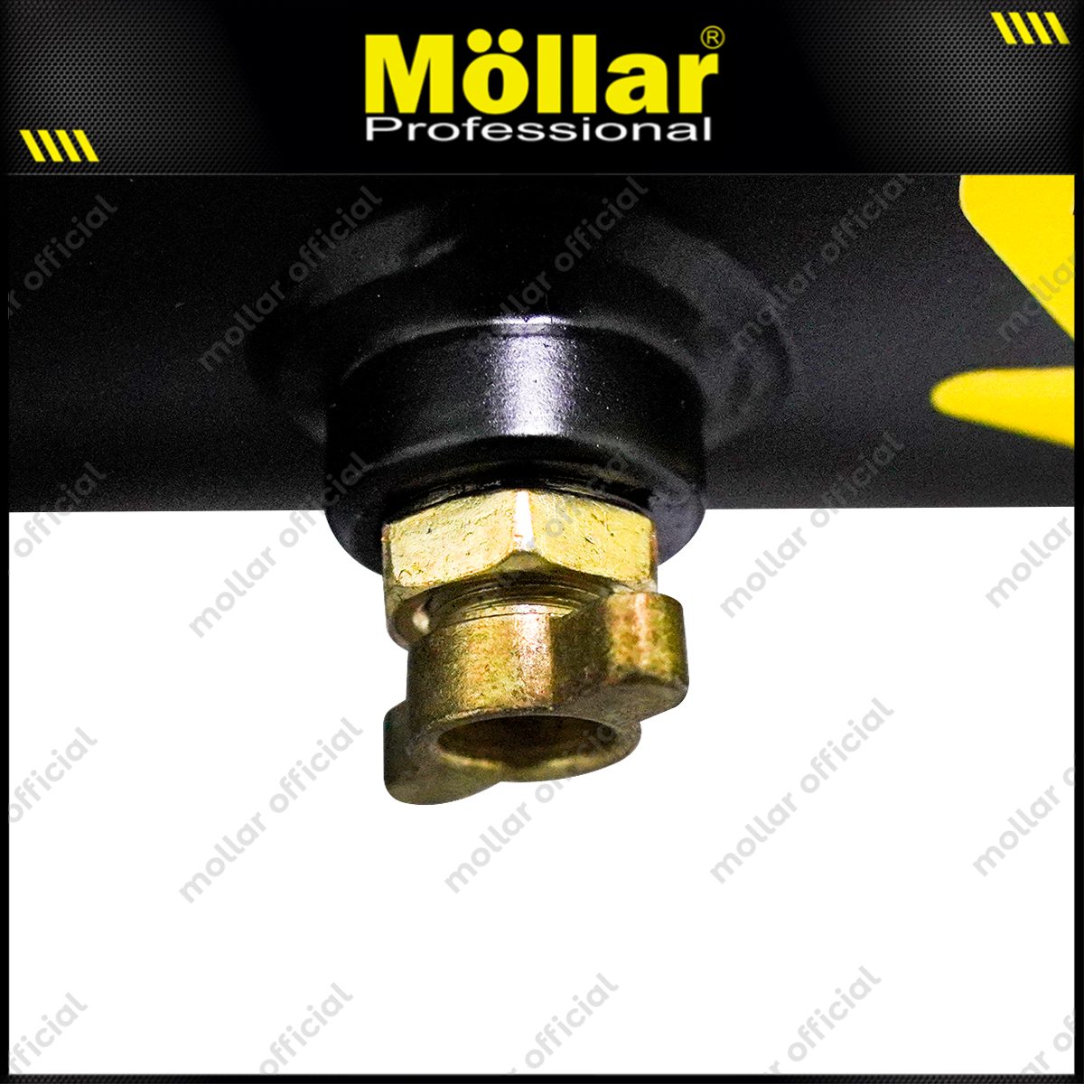 MOLLAR MLR-AC-1535BP Mesin Kompresor Angin Oilless 1 HP 35 Liter Black Panther