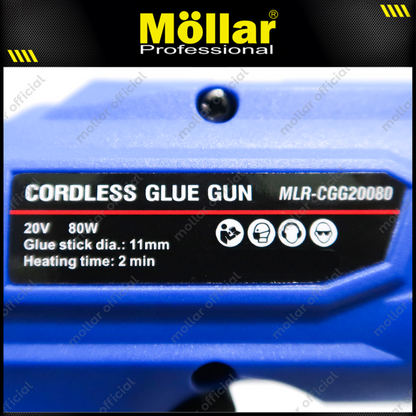 MOLLAR CGG20080-U POLOSAN Cordless Glue Gun 20V Tanpa Baterai & Charger