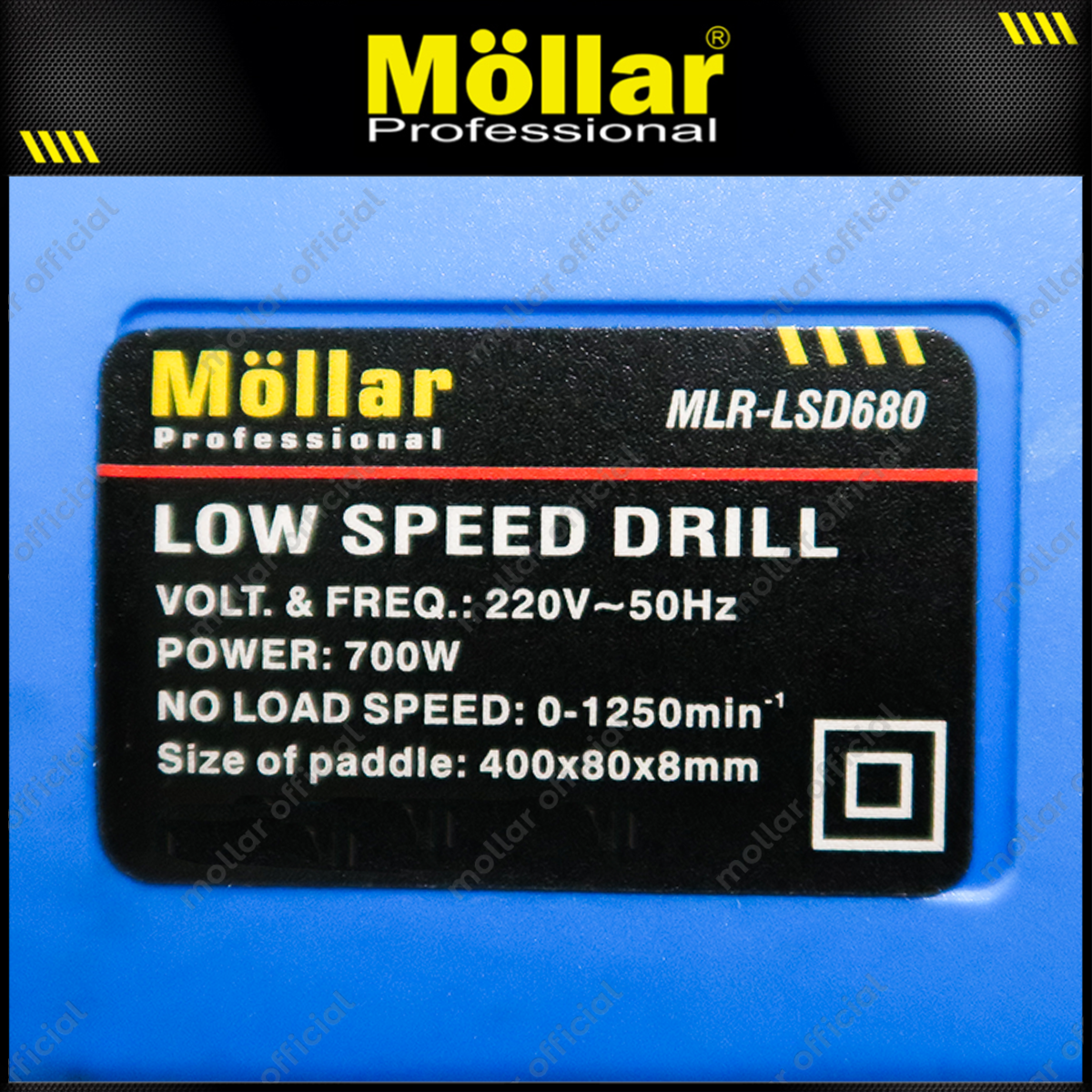 MOLLAR LSD680 Mesin Bor Pengaduk Listrik 13 mm / Low Speed Drill