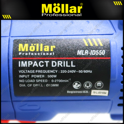 MOLLAR ID550 Mesin Bor Beton Listrik 13 mm / Impact Drill