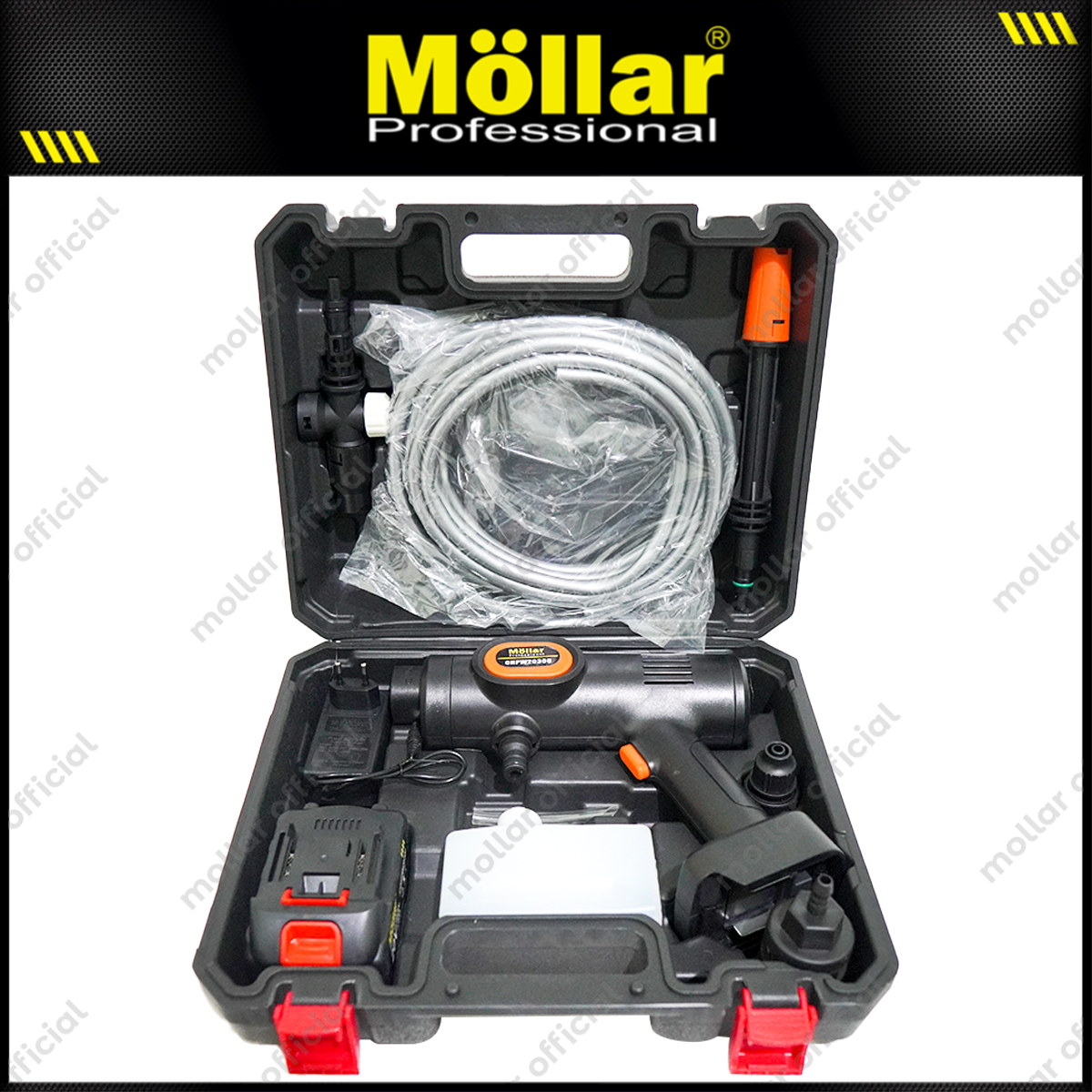 MOLLAR CD-HPW20300 Mesin Jet Cleaner Cordless Baterai 20V