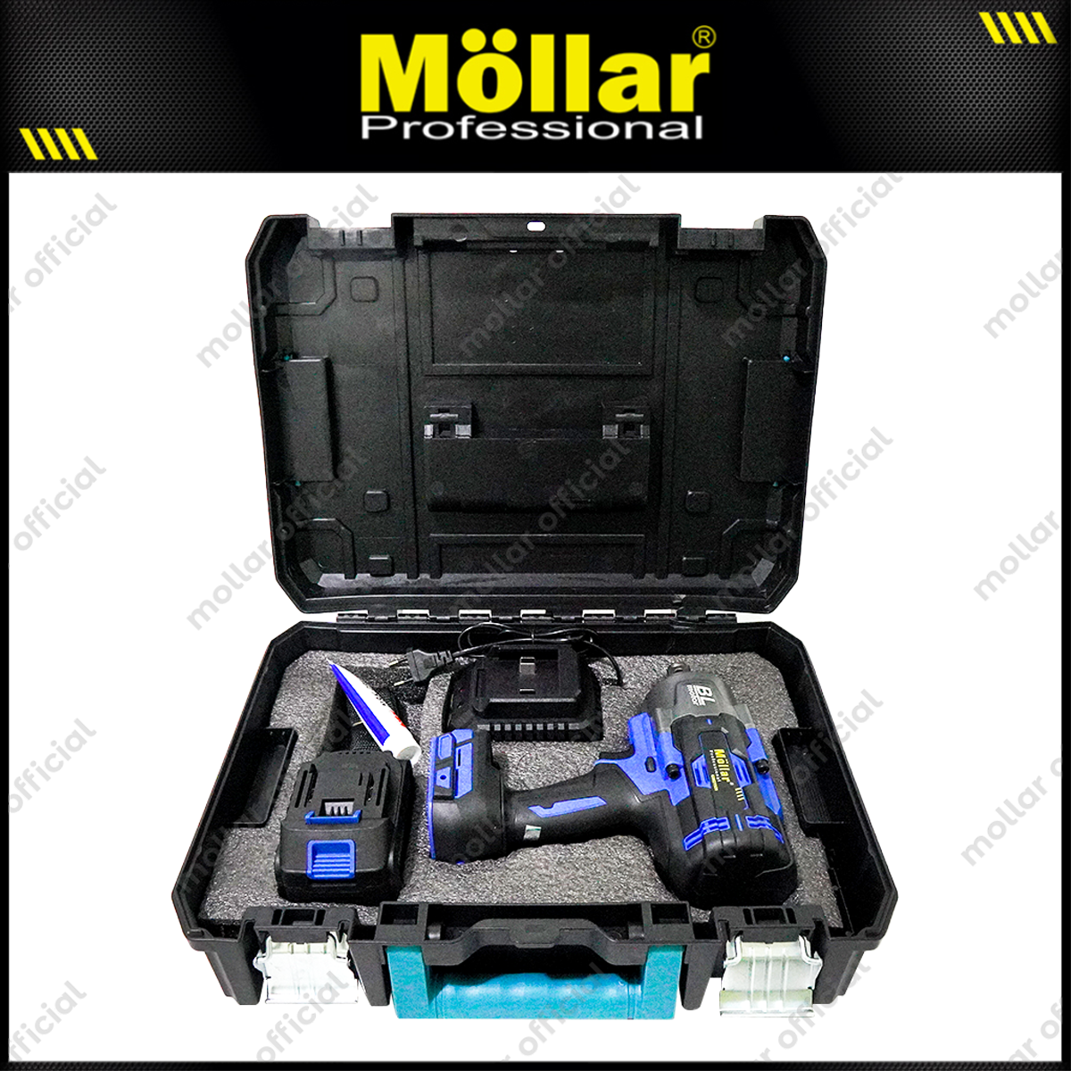 MOLLAR CIW21500 Mesin Buka Baut Truk Baterai 20V / Cordless Impact Wrench