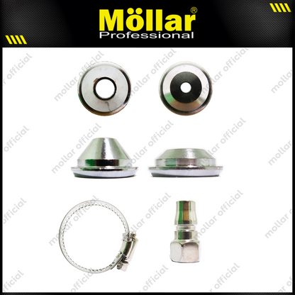 MOLLAR FF02PL Spray Gun Tesktur Hopper FF02 Wadah Plastik