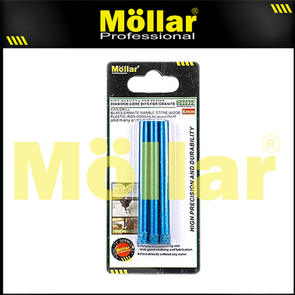 MOLLAR D80990 Mata Bor Granit 6 mm Set 3 pcs / Diamond Core Bit
